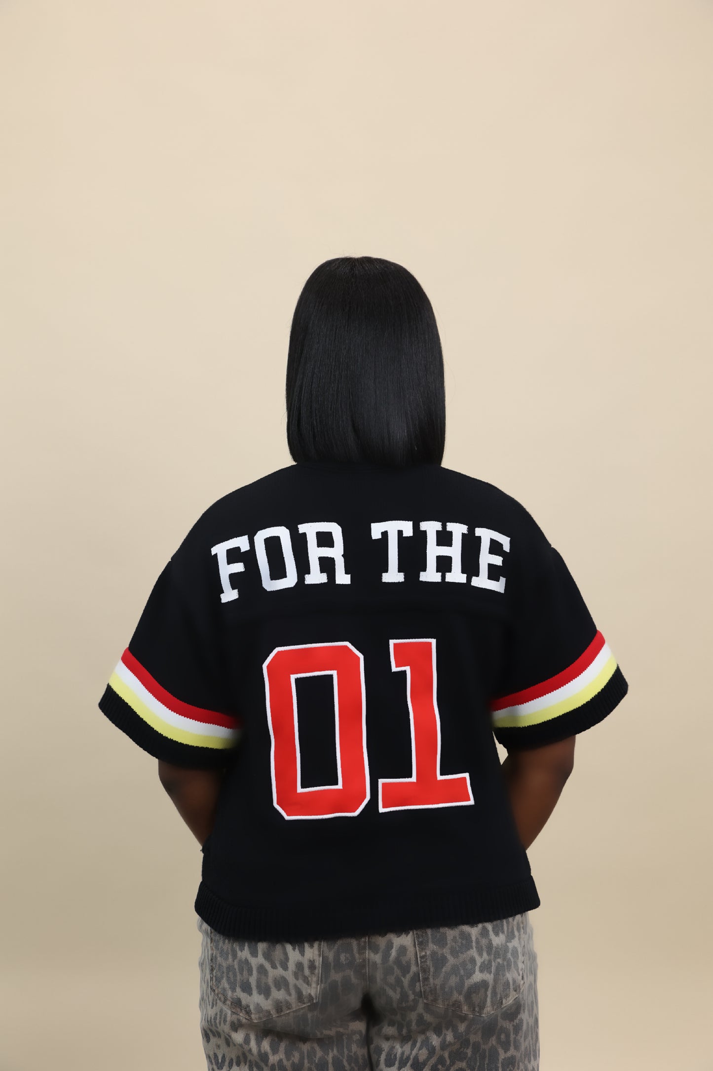 "Leaves 99" Knitted Jersey