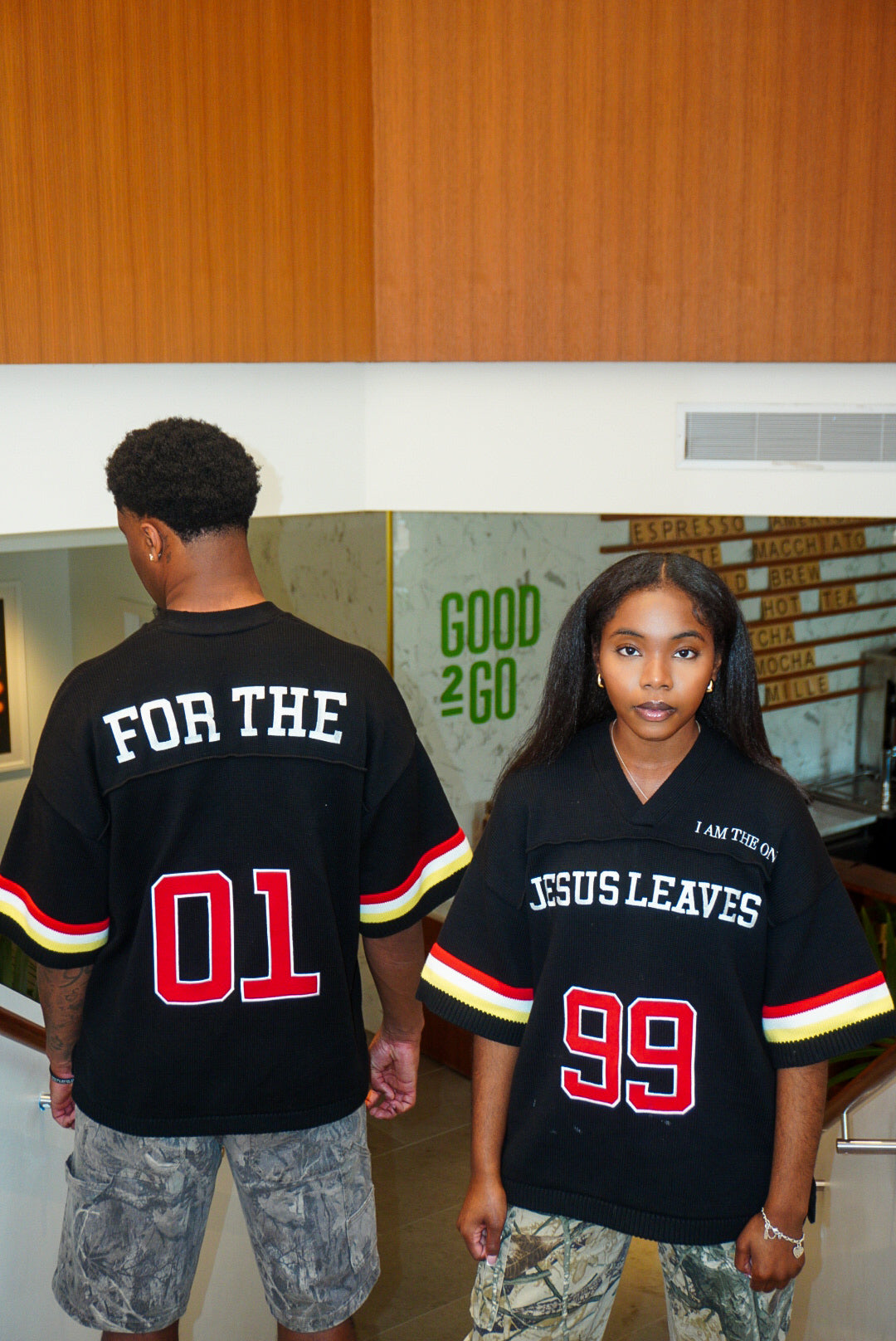 "Leaves 99" Knitted Jersey