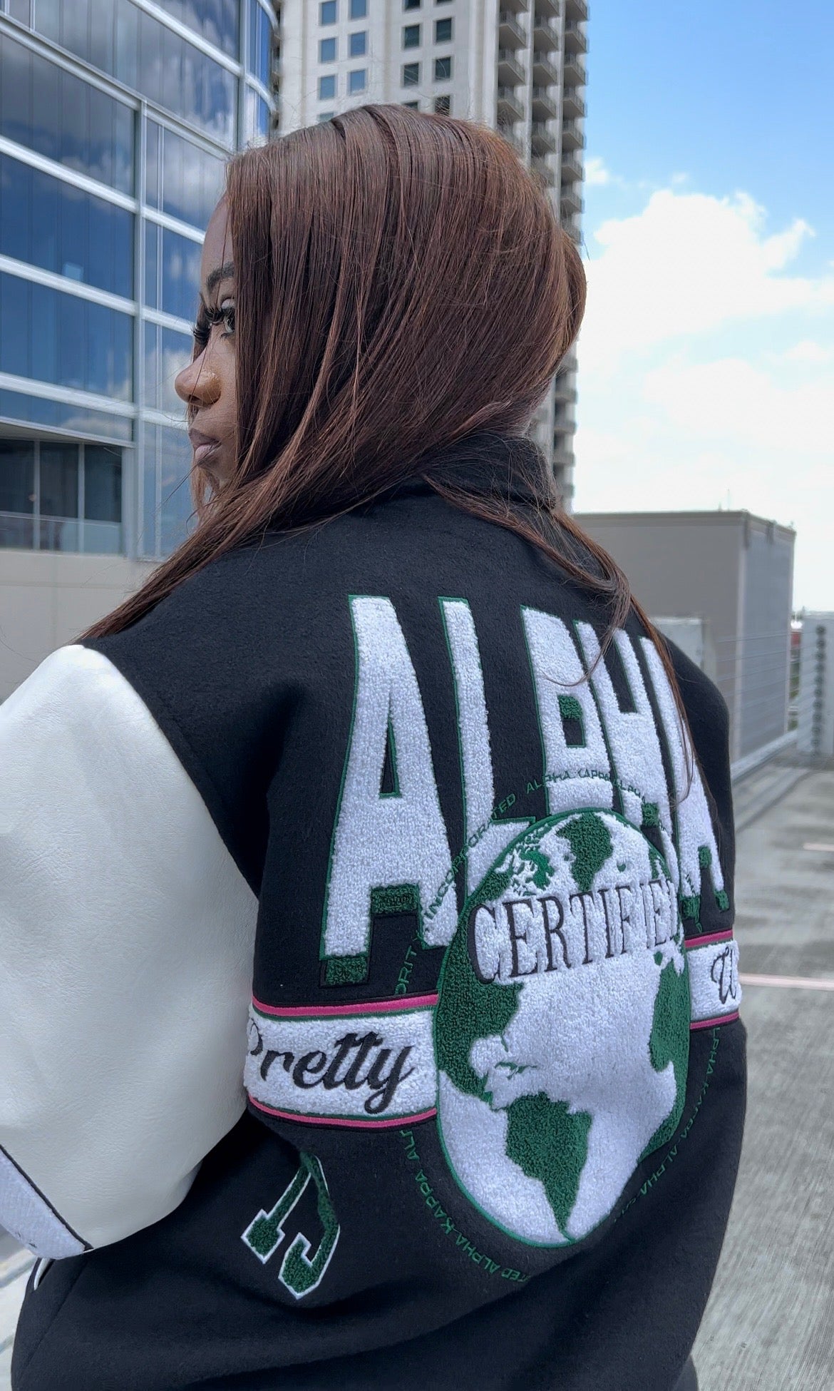 Alpha kappa alpha hot sale varsity jacket